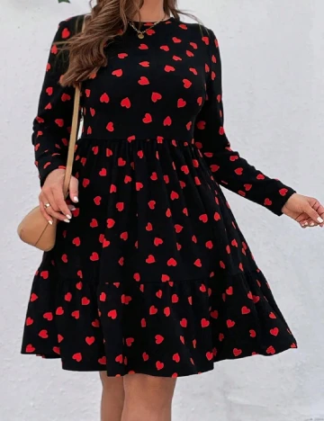 Rochie scurta SHEIN CURVE, negru