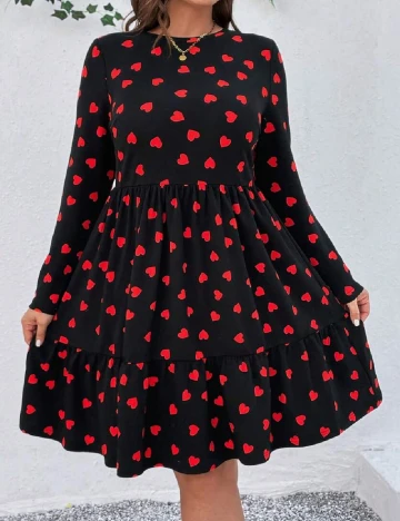 Rochie scurta SHEIN CURVE, negru