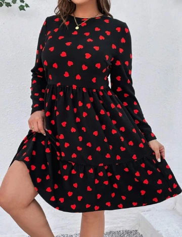 Rochie scurta SHEIN CURVE, negru