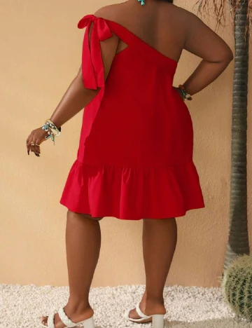 Rochie scurta SHEIN CURVE, rosu