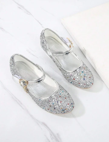 Pantofi Shein Kids, argintiu Gri