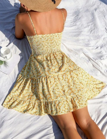 Rochie scurta SHEIN, galben