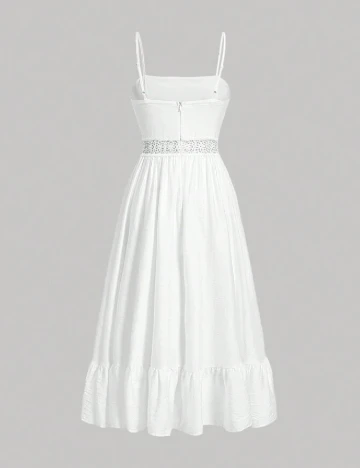 Rochie medie SHEIN CURVE, alb