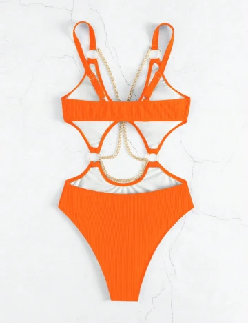 Costum de baie SHEIN, portocaliu
