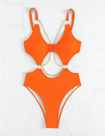 Costum de baie SHEIN, portocaliu