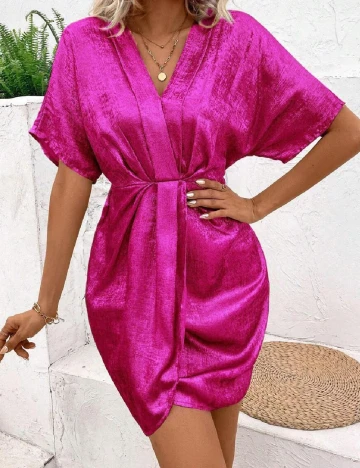 Rochie scurta SHEIN, magenta