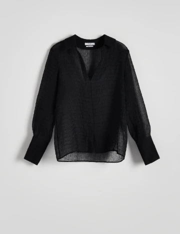 Bluza Reserved, negru Negru