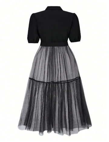 Rochie scurta SHEIN CURVE, negru