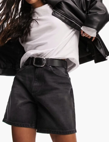 Pantaloni scurti ASOS, negru