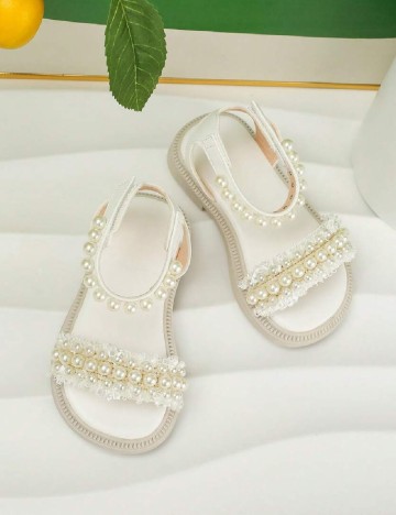 Sandale Shein Kids, alb