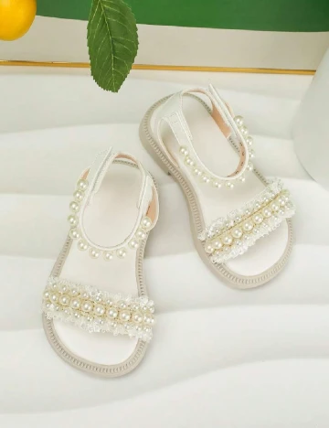 Sandale Shein Kids, alb