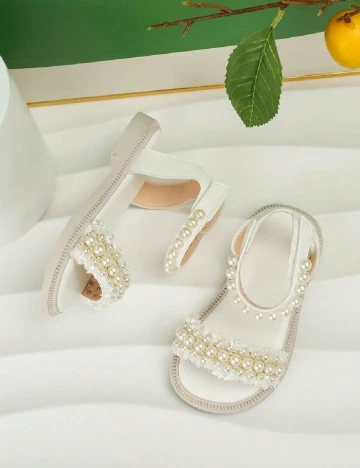 Sandale Shein Kids, alb