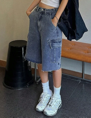 Pantaloni scurti Dazy, albastru