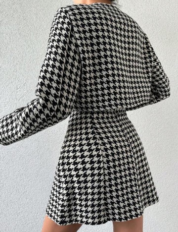 Compleu SHEIN, alb/negru