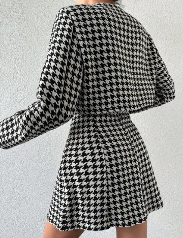 Compleu SHEIN, alb/negru