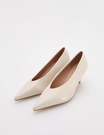 Pantofi Reserved, crem Crem