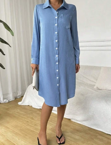 Rochie medie SHEIN, albastru