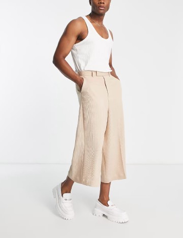 
						Pantaloni ASOS, crem