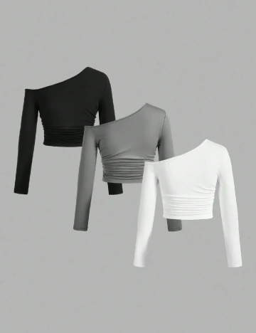 Set topuri 3 bucati SHEIN, mix culori