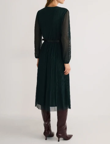 Rochie medie Reserved, verde inchis