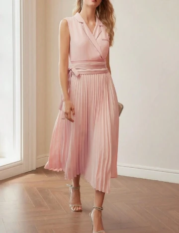 Rochie medie MOTF, roz