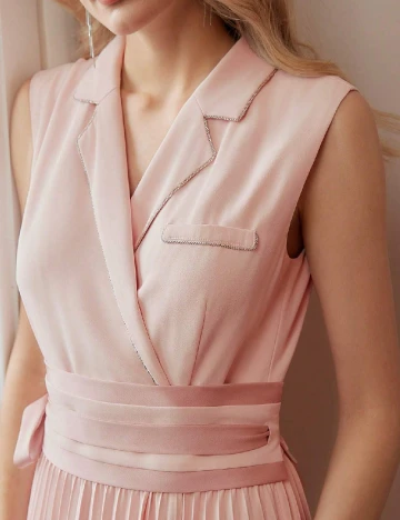 Rochie medie MOTF, roz