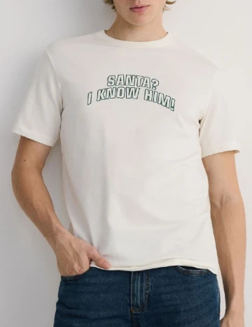 Tricou Reserved, ecru