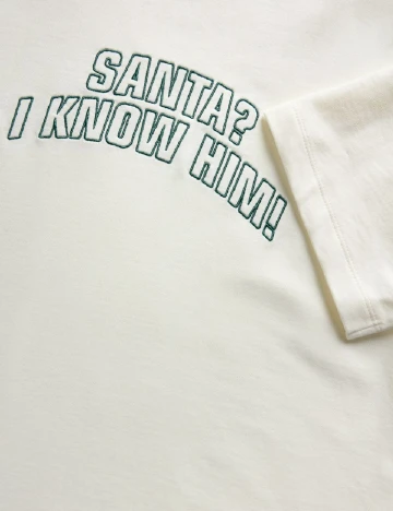 Tricou Reserved, ecru