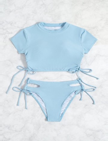 
						Costum de baie SHEIN, bleu