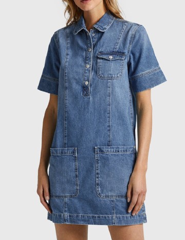 Rochie scurta Pepe Jeans, alb