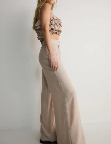 Pantaloni Reserved, crem