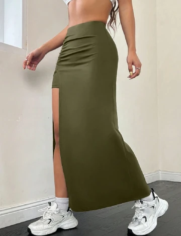 Fusta SHEIN, verde Verde