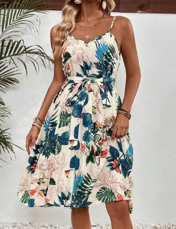 Rochie medie SHEIN Maternity, floral print Floral print