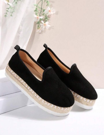 
						Espadrile SHEIN, negru