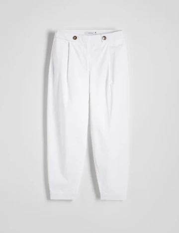 Pantaloni Reserved, alb