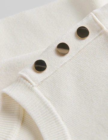 Bluza Reserved, ecru Alb