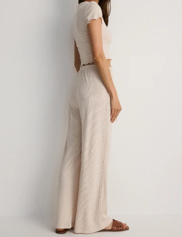 Pantaloni Reserved, crem
