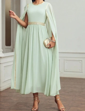 Rochie lunga MOTF, verde