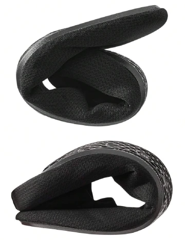 Papuci de plaja SHEIN, negru Negru