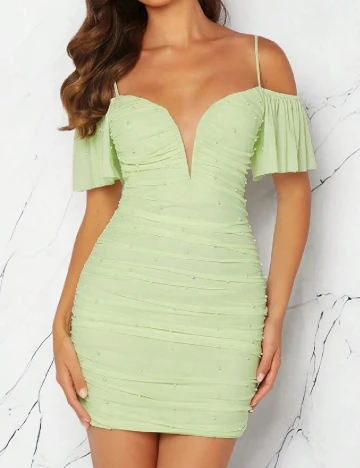 Rochie scurta SHEIN, verde