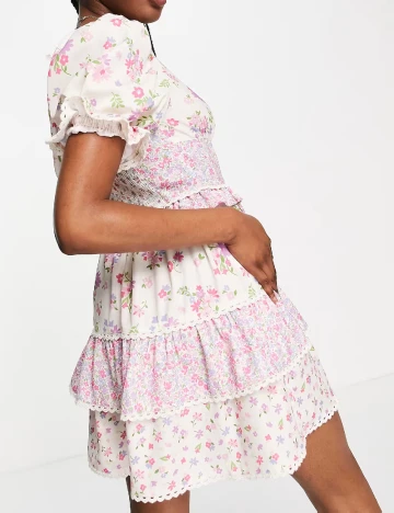Rochie scurta Miss Selfridge, floral print Floral print