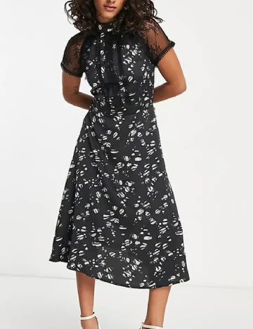 Rochie medie Liquorish, negru