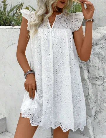 Rochie scurta SHEIN, alb