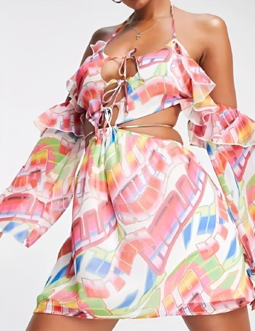 
						Rochie scurta AsYou, mix culori