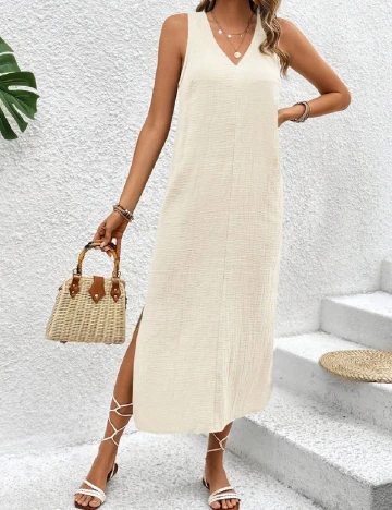 Rochie medie SHEIN, crem