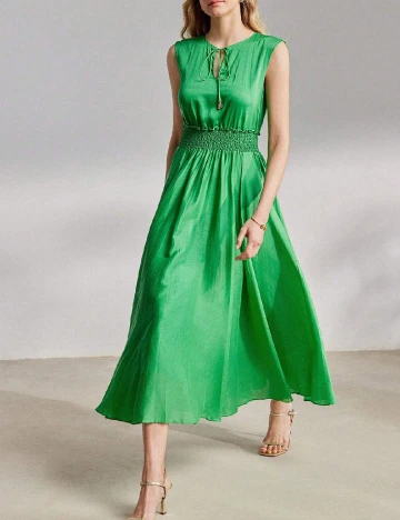 Rochie medie MOTF, verde