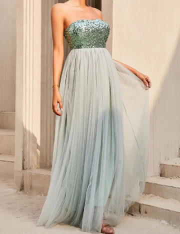 Rochie lunga SHEIN, verde Verde