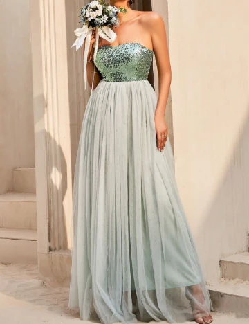 Rochie lunga SHEIN, verde Verde