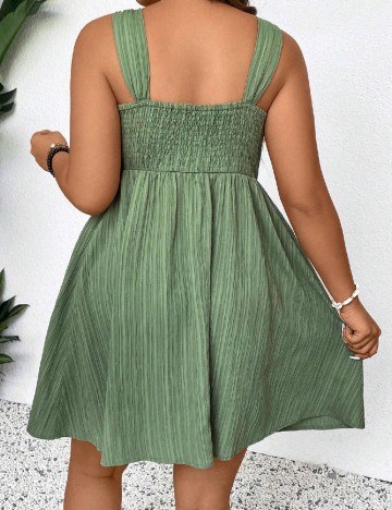 Rochie scurta SHEIN CURVE, verde