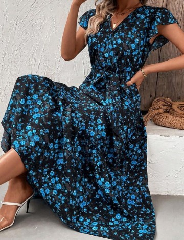 Rochie medie SHEIN, albastru